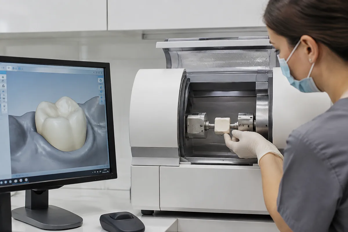 Same-Day CEREC Crown Milling